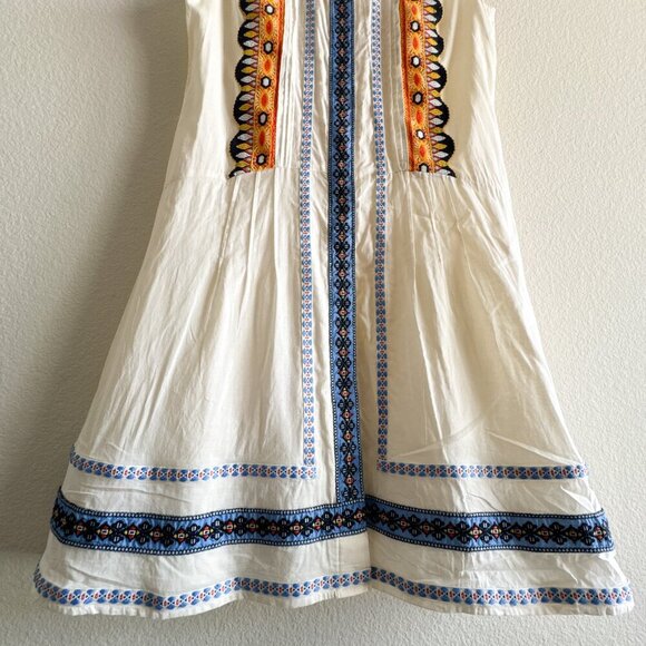 Tory Burch Embroidered Adriana Fit & Flare Dress Size 2 - Picture 6 of 15